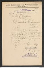 k.k. naturhistorisches Hofmuseum, Intendanzakten 1885-1896 (Hauer), Aktenzahl Z.335/1891, Seite 1